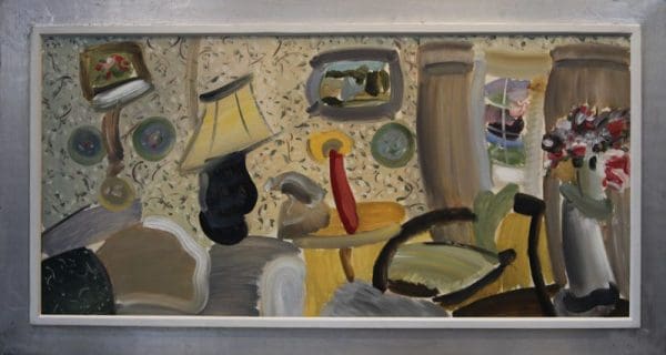 Interior w/Green Chair-44″w x 23″h