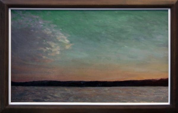 Green Sky-35″w x 22″h