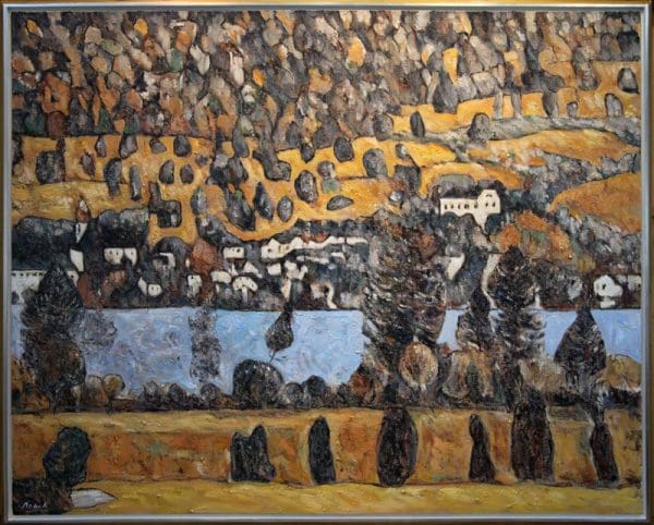 Landscape-Hills (a. Klimt)-61″w x 49″h