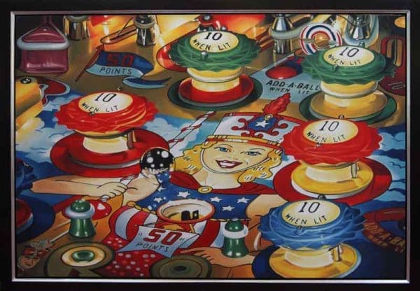 Pinball-59″w x 42″h