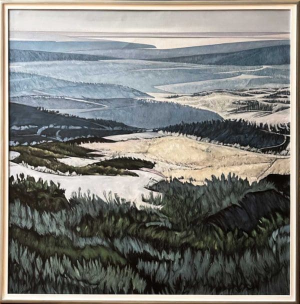 Blue Mountains- 48″w x 49″h