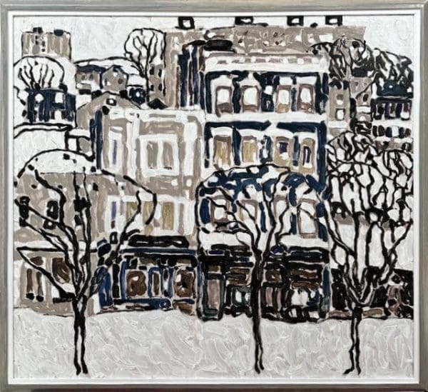City Streets (A. Milne)- 47″w x 43″h