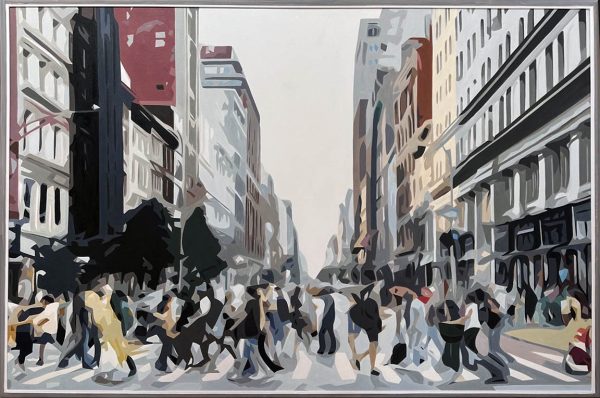 Modern Cityscape #27- 77″w x 52″h